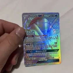 Suicune GX Rainbow Rare 180 HP Pokemon TCG Card Dragon Type English - Image 1