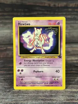 Pokemon TCG Mewtwo #3 Black Star Promo the First Movie - Image 1