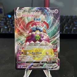 Pokemon TCG Sword & Shield Champion’s Path Alcremie VMAX 023/073 Ultra Rare Card - Image 1