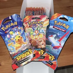 lot of 20 Pokemon TCG: Scarlet & Violet Surging Sparks Sleeved Booster Packs - Image 1