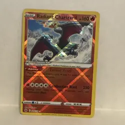 Pokemon Radiant Charizard 020/159 Crown Zenith Radiant Rare Holo 160 HP Card - Image 1