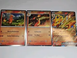 Pokemon TCG: Charizard ex Super-Premium Promo Set of 3 | Charmander Charmeleon - Image 2
