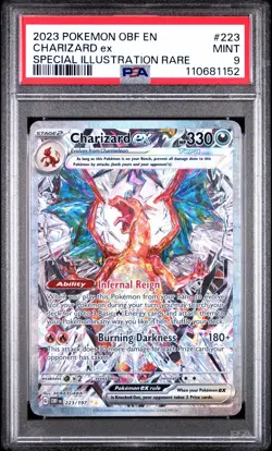Pokemon Charizard ex 223/197 Obsidian Flames #223 Special SIR MINT PSA 9 - Image 1