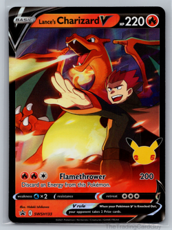 Lance's Charizard V SWSH133 SWSH: Sword & Shield Black Star Promo Pokemon TCG 01 - Image 1