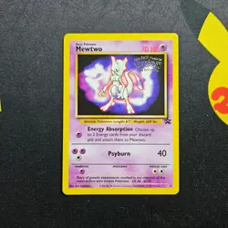 Pokemon Mewtwo BLACK STAR 3 - WOTC PROMO - POKEMON THE FIRST MOVIE 1999 - Image 1