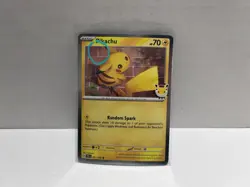 2026 Pokemon Day 30th Anniversary Pikachu 051 Stamped Promo Swirl Behind Ear💫 - Image 1