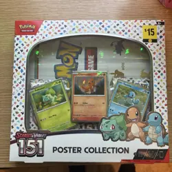 Nintendo Pokemon TCG Scarlet & Violet - 151 Poster Collection Box - 3 Packs 820650853166 - Image 1