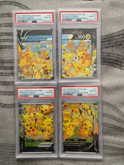 PSA 10 2021 Pokemon Pikachu V-Union Celebrations English Sequential Set - Image 1
