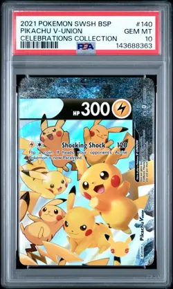 PSA 10 2021 Pokemon Pikachu V-Union Celebrations English Sequential Set - Image 4
