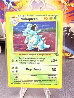 Pokemon TCG Nidoqueen Holo Rare Unlimited Jungle 07/64 Vintage 1999 WOTC - Image 1