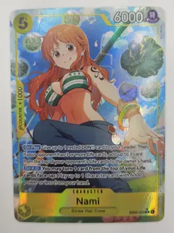 Bandai One Piece Card Game NAMI EB03-053 Special Holo SR - Image 1