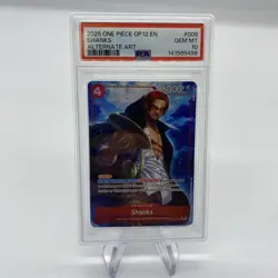 One Piece Op12 English SHANKS Alternate Art Graded Psa 10 - Image 1