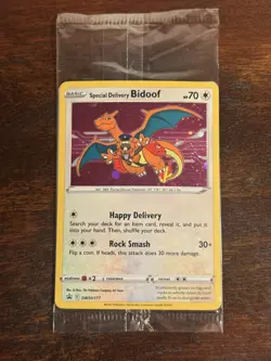Pokemon TCG Special Delivery Bidoof SWSH177 Black Star Promo Card PSA 10 LikelyU - Image 1