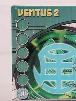 Bakugan Battle Brawlers Ability Card Green Ventus 2 Holo Lenticular 48/48b 2008 - Image 3