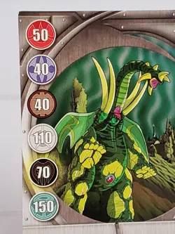 Bakugan Battle Brawlers Metal Gate Card Silver The Spires 8/48c - Image 3