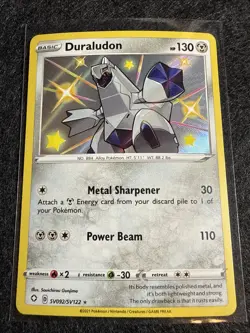 Duraludon SV092/SV122 Shiny Vault Rare Holo Card Shining Fates Pokemon TCG - Image 1
