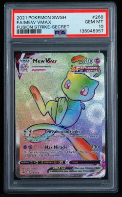2021 Mew VMAX #268/264 PSA 10 Pokemon Card - Image 1