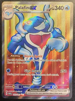 Palafin ex Full Art UR 193/167 Pokemon TCG S&V Twilight Masquerade Ultra Rare NM - Image 2