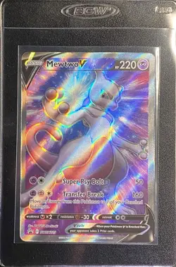 Mewtwo V Full Art SWSH229 Pokemon TCG SWSH Black Star Promos NM - Image 5