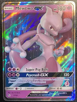 Mewtwo GX Full Art 31/68 (Mewtwo Stamped) Promo Pokemon TCG Battle Academy NM - Image 1