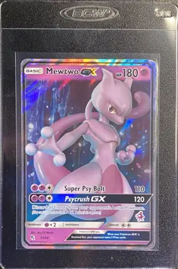 Mewtwo GX Full Art 31/68 (Mewtwo Stamped) Promo Pokemon TCG Battle Academy NM - Image 4