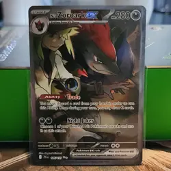 Pokemon TCG N's Zoroark ex 185/159 Sv09 Journey Together Illustration Rare Holo… - Image 1