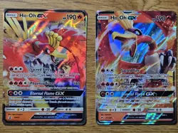Pokemon Ho-Oh GX SM57 & 21/147 Burning Shadows English NM/M 2-Card Lot - Image 1