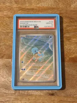2023 POKEMON MEW EN-151 ILLUSTRATION RARE #170 SQUIRTLE PSA 10 - Image 1