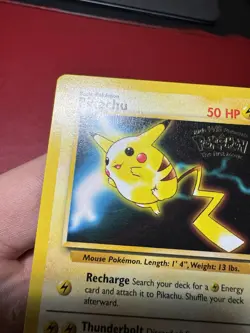 Pikachu 4 Black Star Movie Promo Pokemon Card NM - Image 3