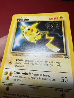 Pikachu 4 Black Star Movie Promo Pokemon Card NM - Image 5