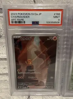 Charmander 168/165 & Caterpie 172/165 PSA 9 SV2a 151 Japanese Pokemon Cards MINT - Image 2
