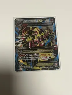 Pokemon Primal Groudon EX Full Art Ultra Rare Holo 151/160 XY Primal Clash Card - Image 1