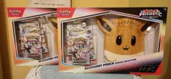 Lot Of 2 Pokemon SV Prismatic Evolutions Accessory Pouch Collection SEALED NEW - Image 1