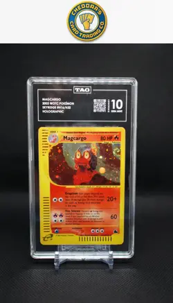 2003 Pokemon Skyridge Magcargo-Holo #H16 TAG 10 (Rank 1!) - Image 1