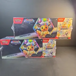Pokemon Prismatic Evolutions Surprise Box 2-Pack Booster Bundle | *NEW & SEALED* - Image 2
