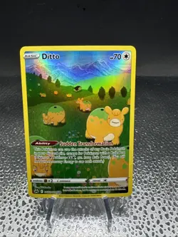 Pokemon TCG Ditto Crown Zenith Galarian Gallery Holo Ultra Rare Card GG22/GG70 - Image 1