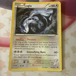 Lugia XY - Fates Collide #78 (2016) Rare LP Pokemon - Image 1