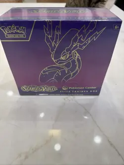 Scarlet and Violet Base Set Pokemon Center Exclusive ETB Miraidon Art SEALED - Image 1