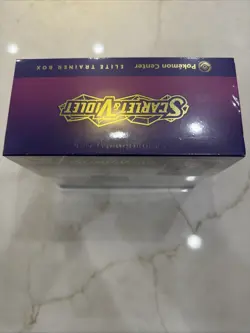 Scarlet and Violet Base Set Pokemon Center Exclusive ETB Miraidon Art SEALED - Image 3