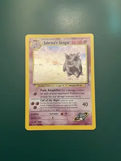 Pokemon TCG Sabrina's Gengar 14/132 Gym Heroes Holo Rare - w/SWIRL 💫 - Image 1