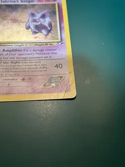 Pokemon TCG Sabrina's Gengar 14/132 Gym Heroes Holo Rare - w/SWIRL 💫 - Image 3