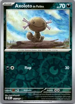Carte Pokemon Axoloto de Paldea 127/197 Reverse 2023 - Image 1