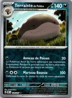 Carte Pokemon Terraiste de Paldea 128/197 Reverse 2023 - Image 1