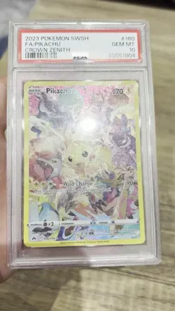 Pokemon TGC 2023 SWSH Sword Shield Pikachu Crown Zenith PSA 10 GEM - Image 2