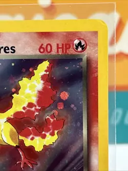 Rocket's Moltres #12 Holo Rare Pokemon Gym Heroes 2000 TCG LP with Holo Swirl - Image 4