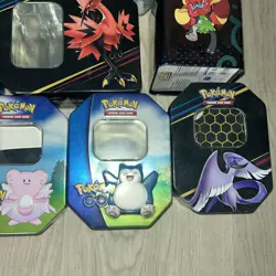 Lot of 13 Empty Pokemon Tins - With plastic inside ideal for display! - Image 3