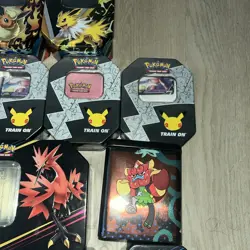 Lot of 13 Empty Pokemon Tins - With plastic inside ideal for display! - Image 4