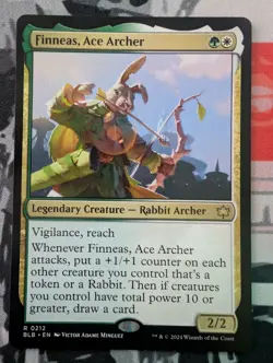 Finneas, Ace Archer Bloomburrow Regular - NM #212 MTG BLB - Image 1