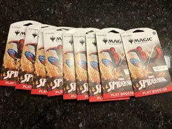 Magic The Gathering Marvel Spider-Man Sleeved Booster Pack LOT OF 9 - Image 1