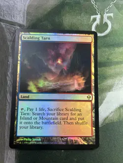 1x Scalding Tarn FOIL, Zendikar, MTG, NM - Image 1